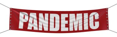 PANDEMIC pankartı (kırpma yolu dahil)