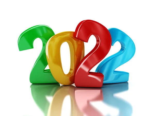 New Year 2022 Image Clipping Path — Stock Photo, Image