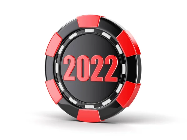 Chip Casino 2022 Imagen Con Ruta Recorte — Foto de Stock