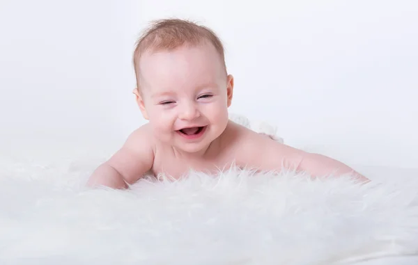 Felice, sorridente bambina — Foto Stock