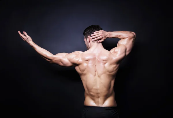 Costas masculinas musculares — Fotografia de Stock