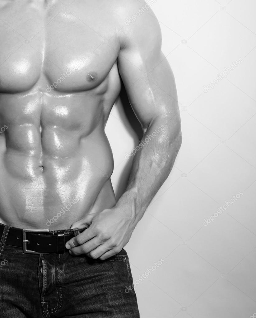 Muscular male torso