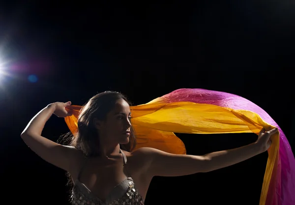 Dancer with headscarf — Stock Photo, Image