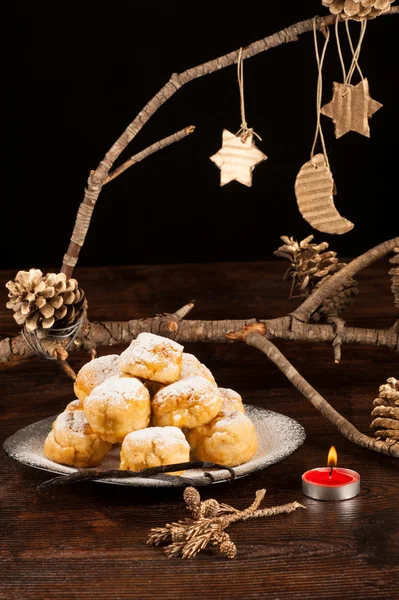 Sonhos Christmas treat — Stock Photo, Image