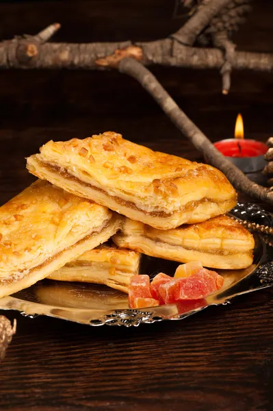 Pastel de hojaldre de Navidad — Foto de Stock