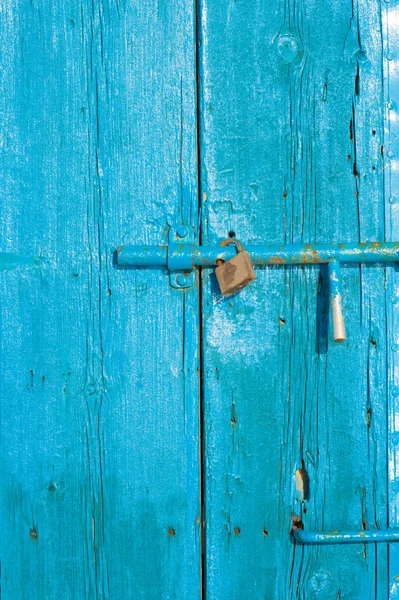 Porta e lucchetto — Foto Stock