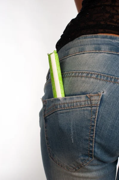 Tampon in zak — Stockfoto