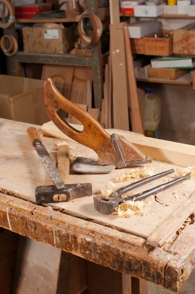 Herramientas de carpintería antiguas —  Fotos de Stock