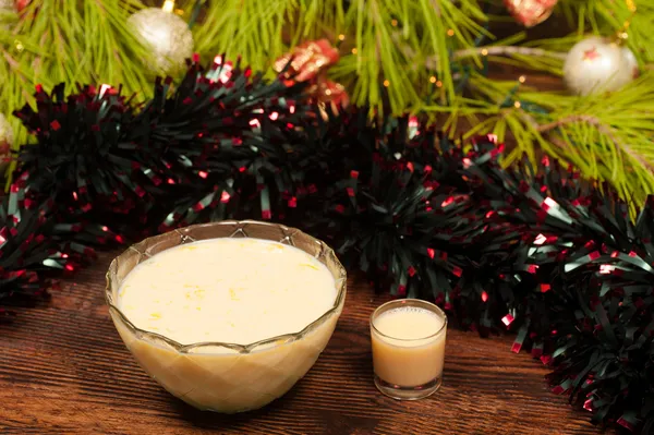 Christmas eggnog — Stock Photo, Image