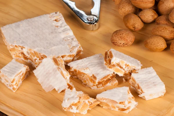 Turron και αμύγδαλα — Φωτογραφία Αρχείου