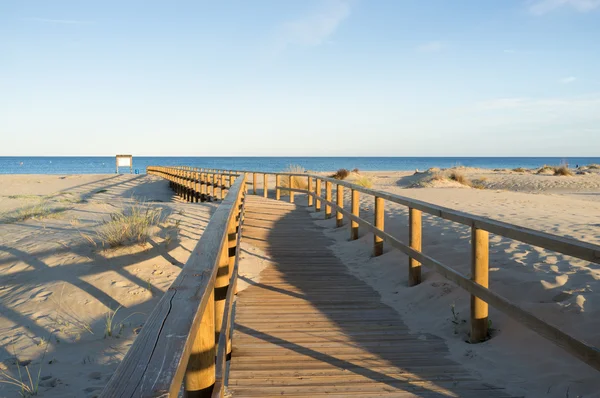 Passerella attraverso le dune — Foto Stock