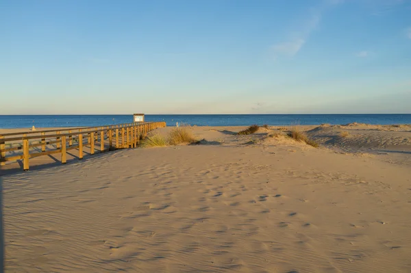 Ponte pedonale sulle dune — Foto Stock