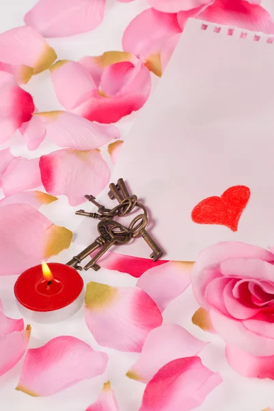 Nota di San Valentino — Foto Stock