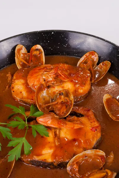 Seafood casserole — Stock Photo, Image