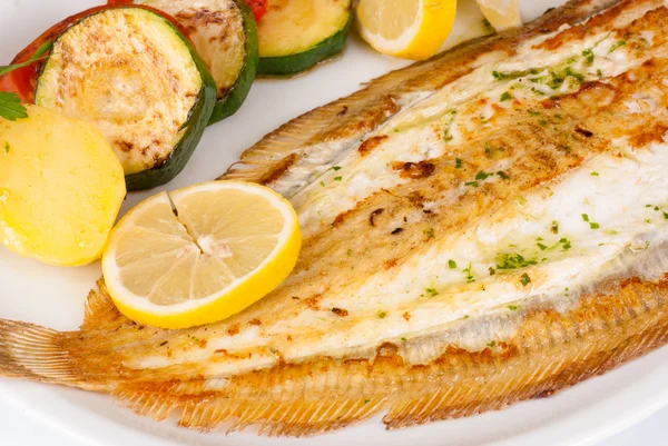 Grilled sole — Stock Photo, Image