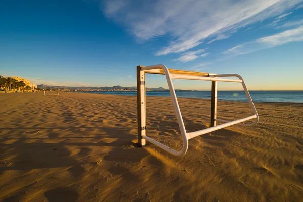 Calcio in spiaggia — Foto Stock