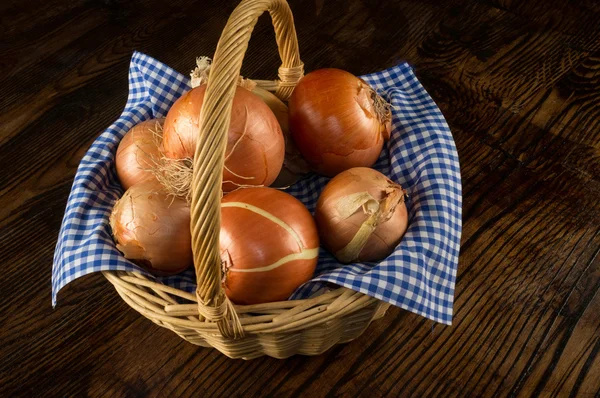 Onion basket — Stock Photo, Image