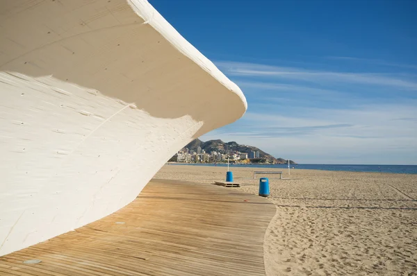 Benidorm poniente strandpromenaden — Stockfoto