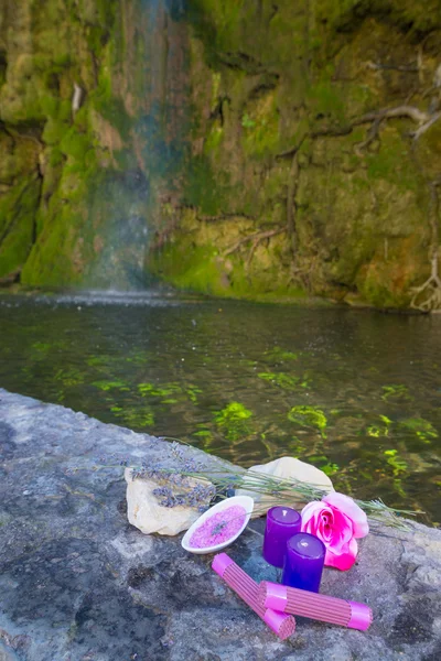 Produtos de spa — Fotografia de Stock