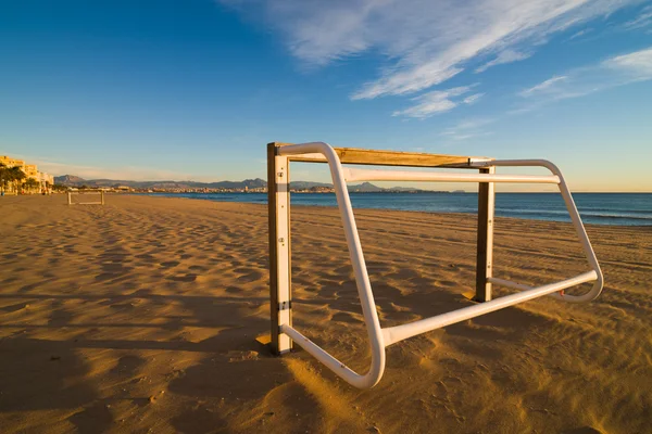 Calcio in spiaggia — Foto Stock