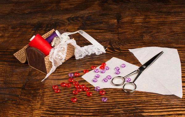 Sewing still life — Stock Photo, Image