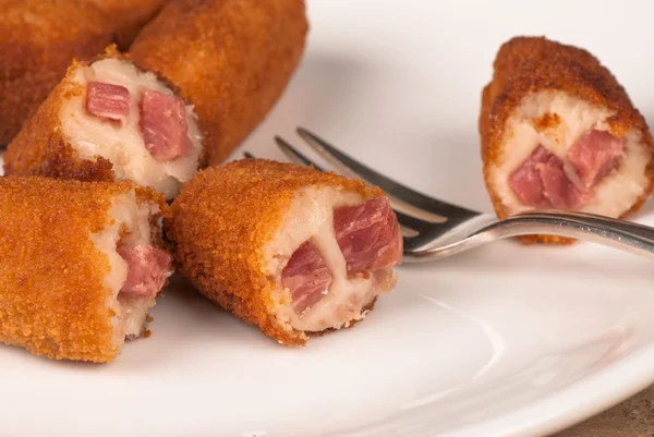 Schinkenkroketten — Stockfoto