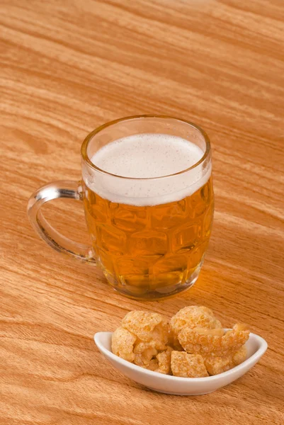 啤酒和 tapa — 图库照片