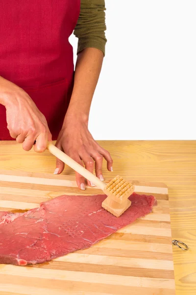 Cooking meat — Stock Photo, Image