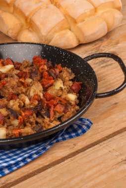 Pan with migas clipart