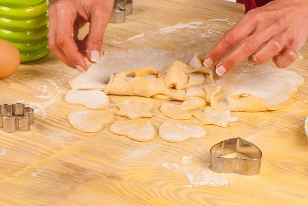 Förbereda cookies — Stockfoto