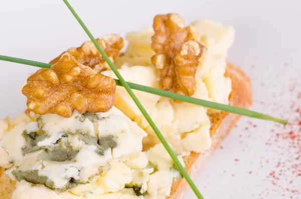 Blue cheese pintxo — Stock Photo, Image