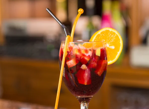 Glass of sangria — Stock Photo, Image