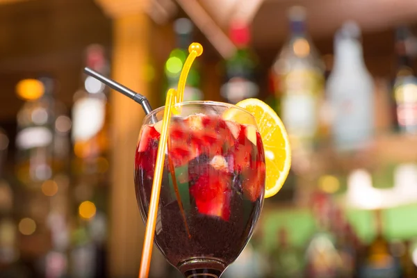 Glass of sangria — Stock Photo, Image