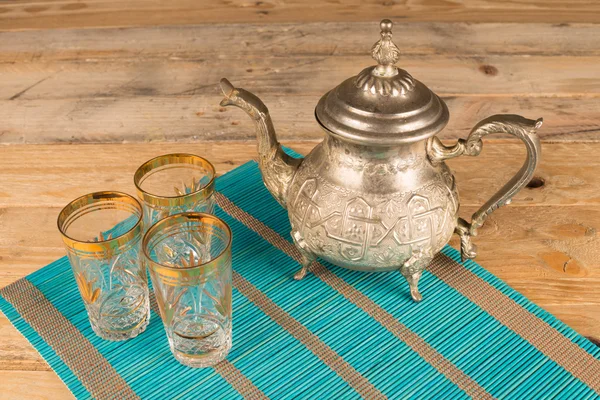 Moroccan tea pot — Stock Photo, Image