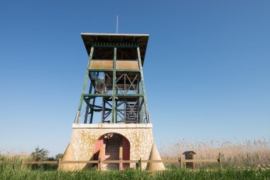 Wildlife observation tower clipart