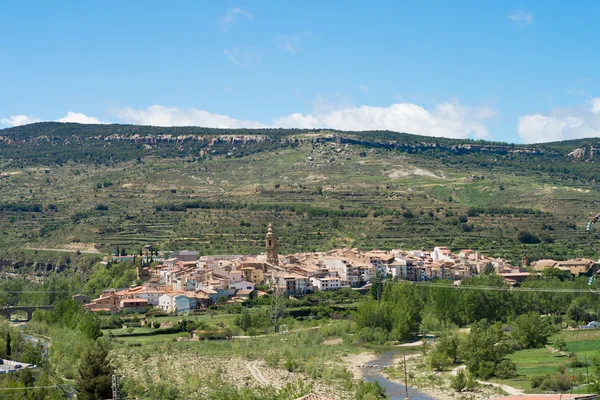 Forcall città e valle — Foto Stock