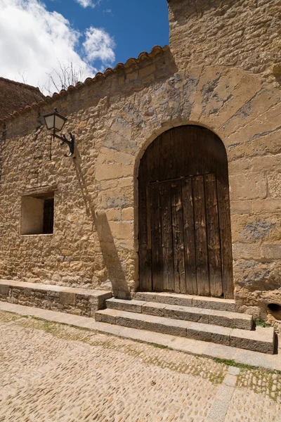 Fachada do edifício medieval — Fotografia de Stock