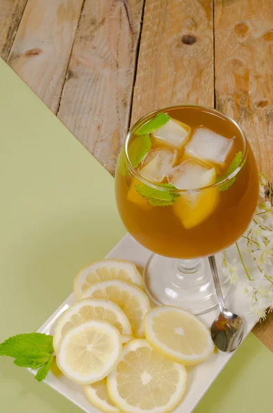 Vaso de té helado — Foto de Stock