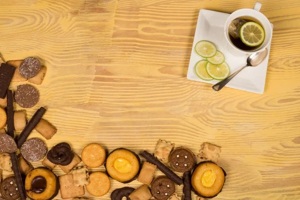 Tea biscuits — Stock Photo, Image