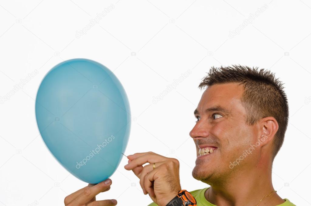 Puncturing a balloon