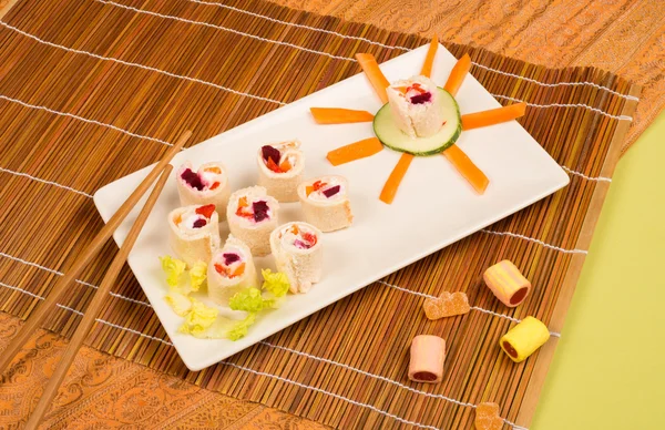 Sushi de sanduíche — Fotografia de Stock