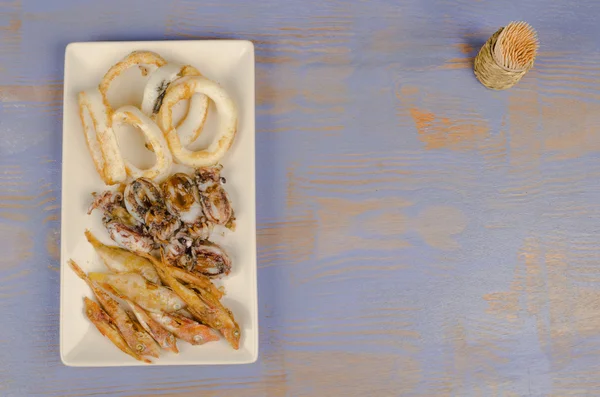 Tapa de peixe frito — Fotografia de Stock