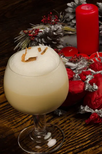 Рождественский коктейль — стоковое фото