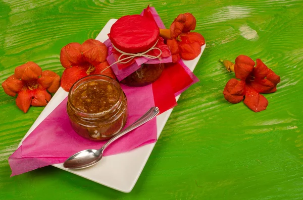 Tropical fruit jelly — Stock Photo, Image