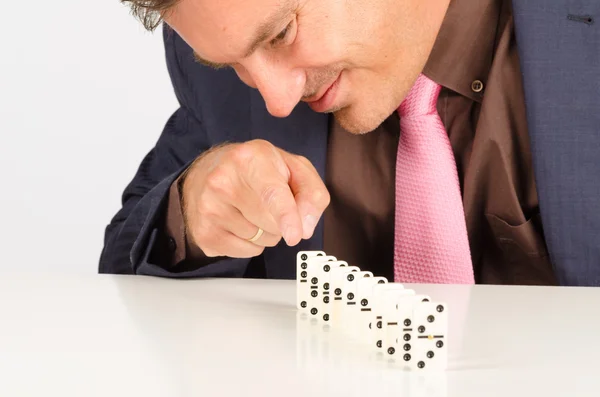 Triggering a chain reaction — Stock Photo, Image