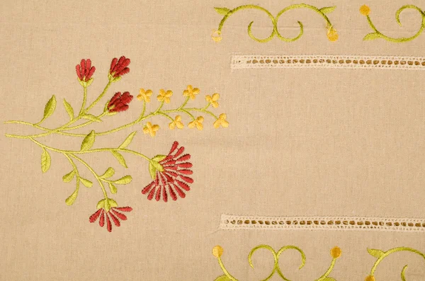 Tkaniny ebroidered — Zdjęcie stockowe
