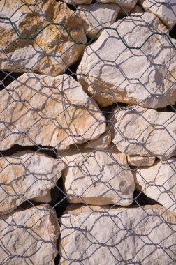 gabion duvar taşlarının