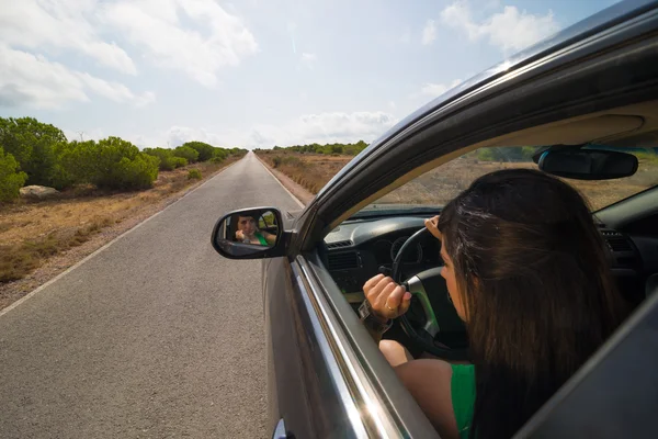 Falschfahrer — Stockfoto