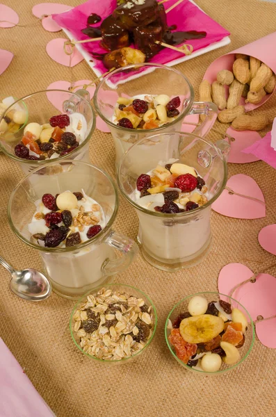 Yogurt dessert — Stock Photo, Image