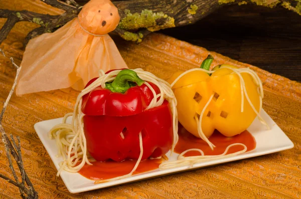 Halloween party meal — Stock Photo, Image